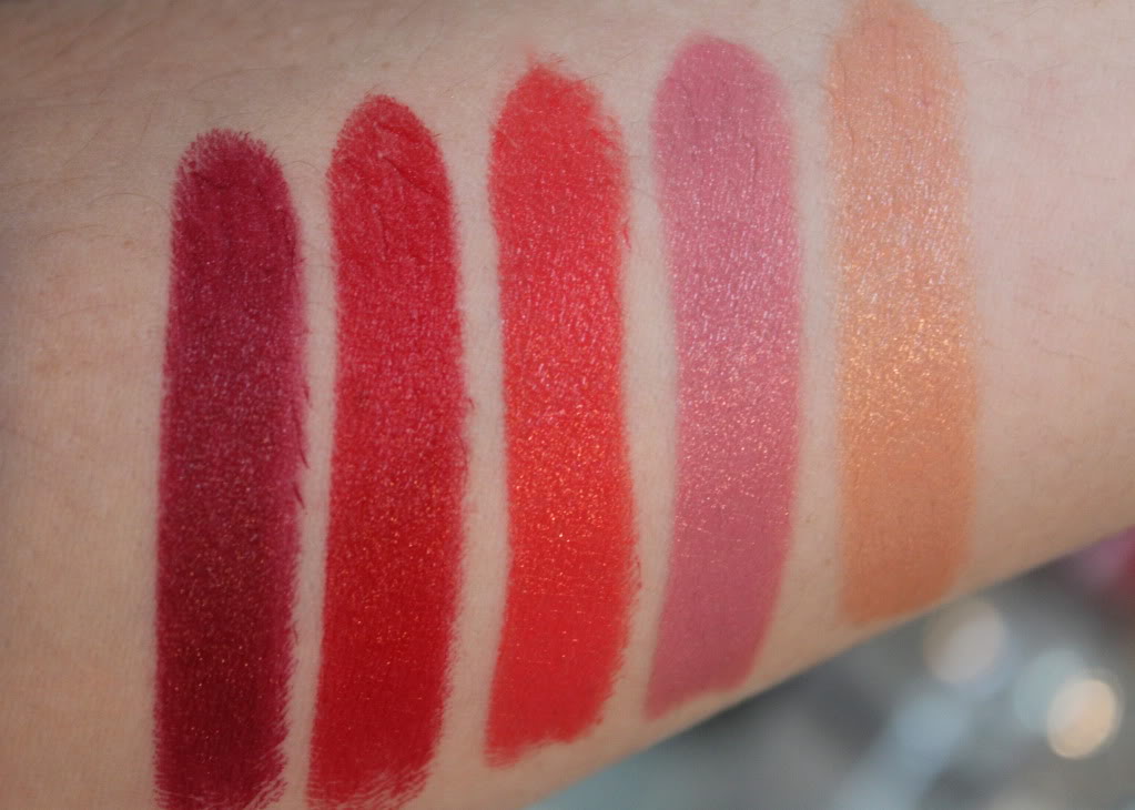 kate moss rimmel aw collection lipstick swatches
