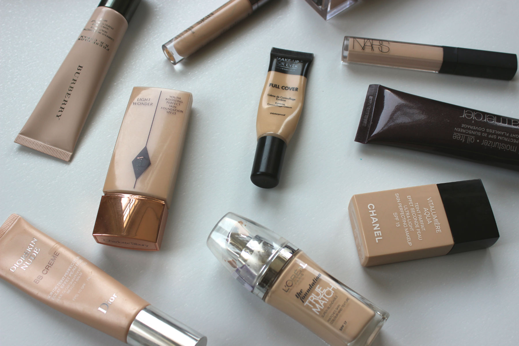 All my Chanel Foundations (Fair to Light shades)